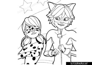 Miraculous ladybug coloring pages