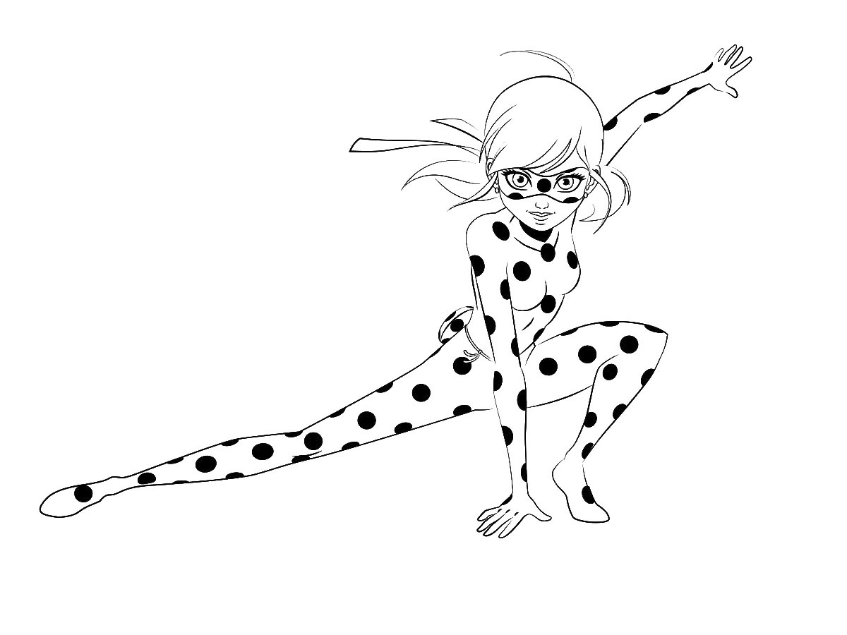 Miraculous lady bug coloriage gratuit