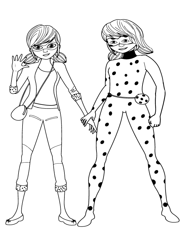 Marinette miraculous coloring page fãrbung seite