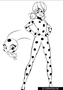 Miraculous ladybug coloring pages