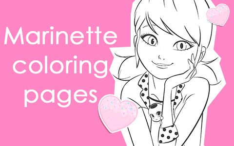 Miraculous ladybug coloring pages with marinette ladybug coloring page troll party coloring pages