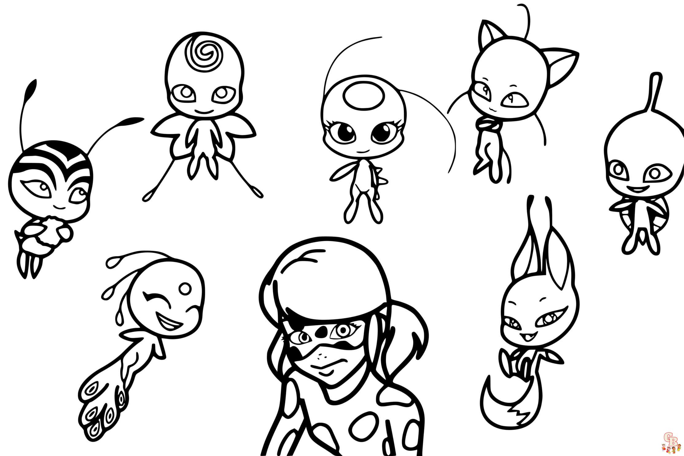 Discover the best miraculous ladybug coloring pages