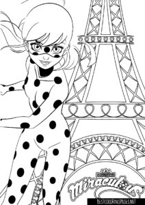 Miraculous ladybug coloring pages