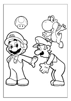 Printable mario and luigi coloring pages where imagination soars