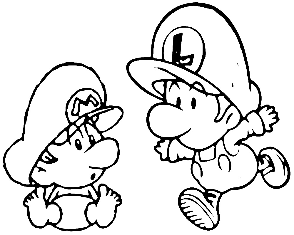 Free printable mario coloring pages for kids