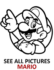 Print mario luigi coloring sheet