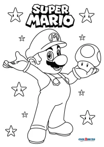 Free printable super mario coloring pages for kids