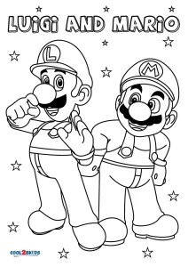 Free printable super mario coloring pages for kids