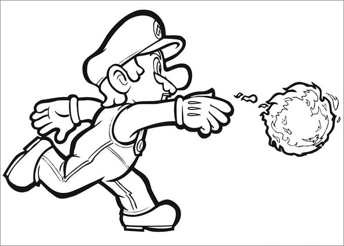 Mario coloring pages