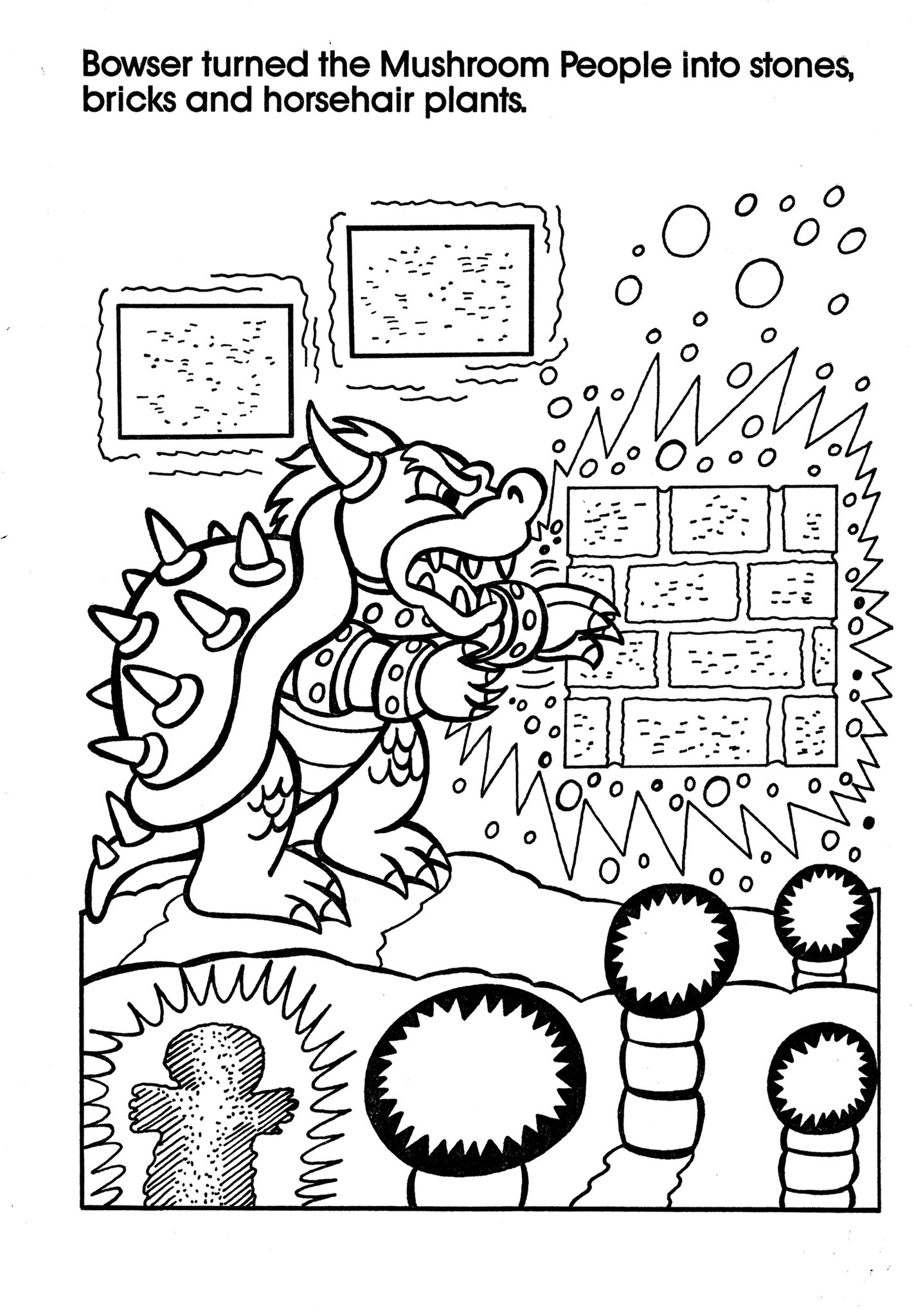 Videogamearttidbits on x four pages from a super mario bros coloring book httpstcodkchpesnr x