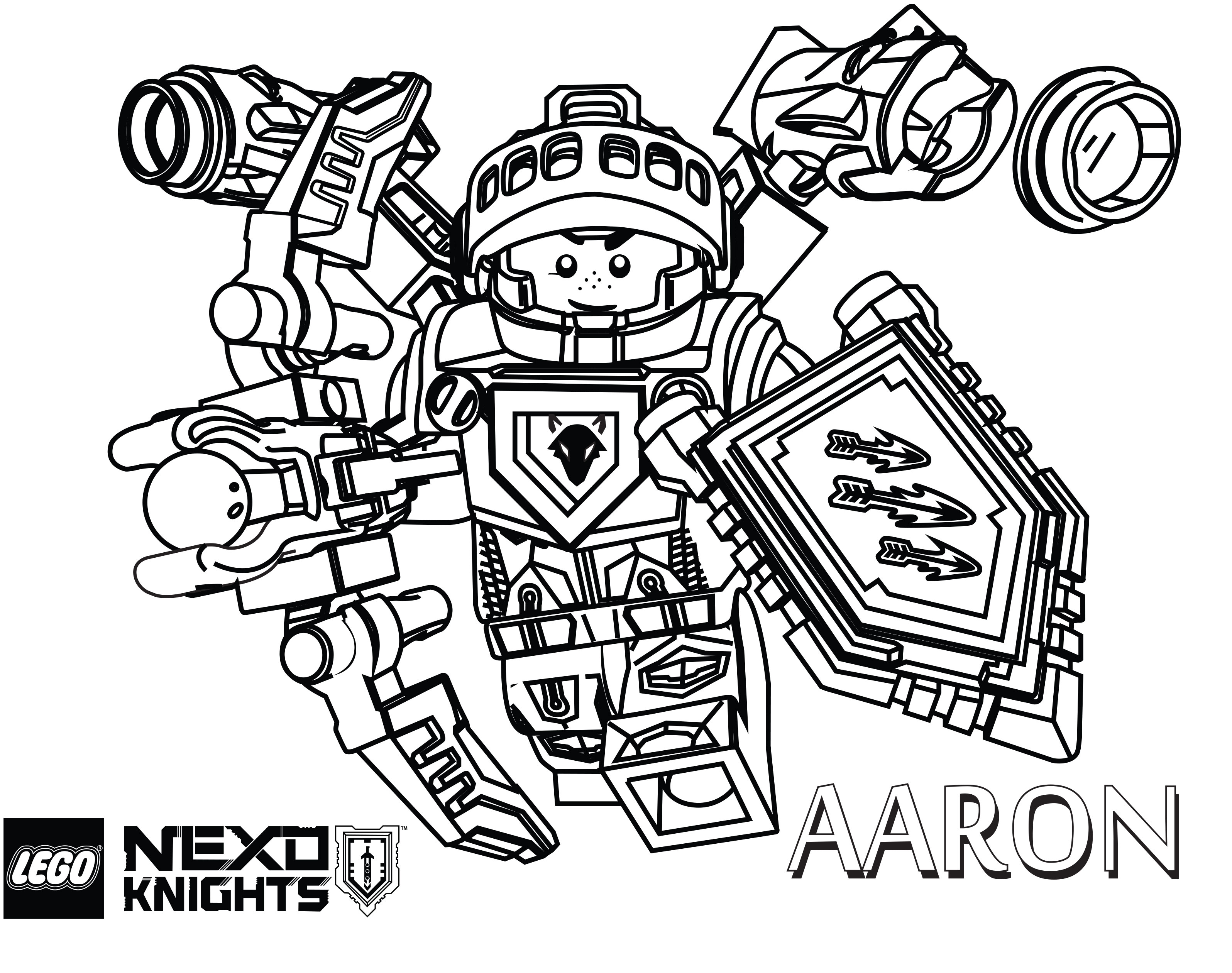 Lego nexo knights coloring pages