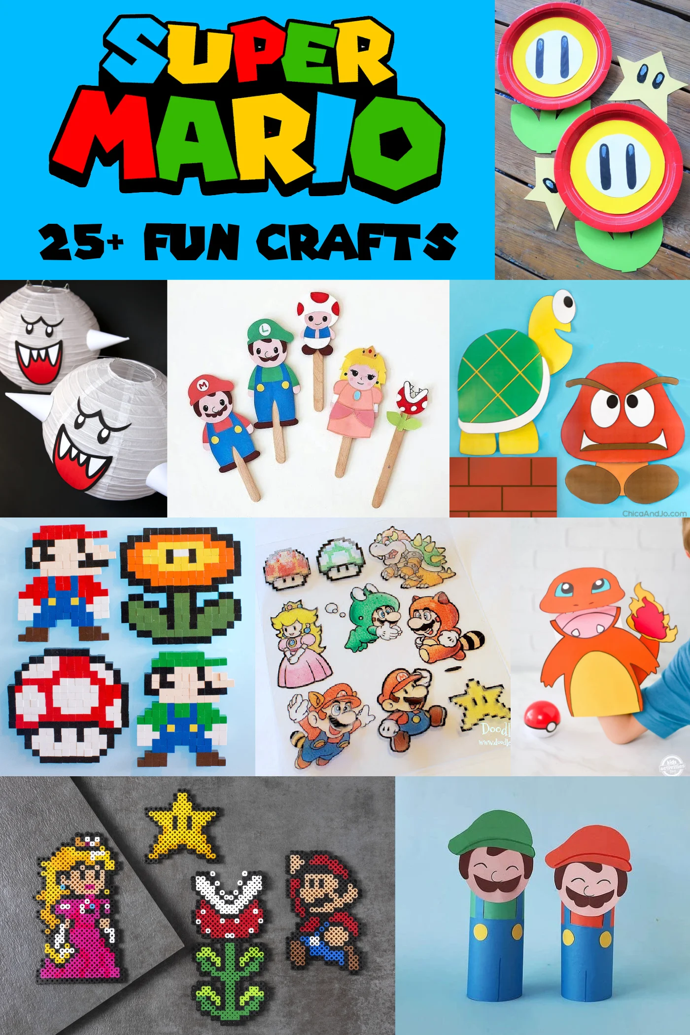 Super mario crafts for kids and adults