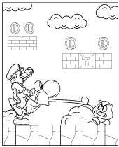 Super mario coloring pages to print