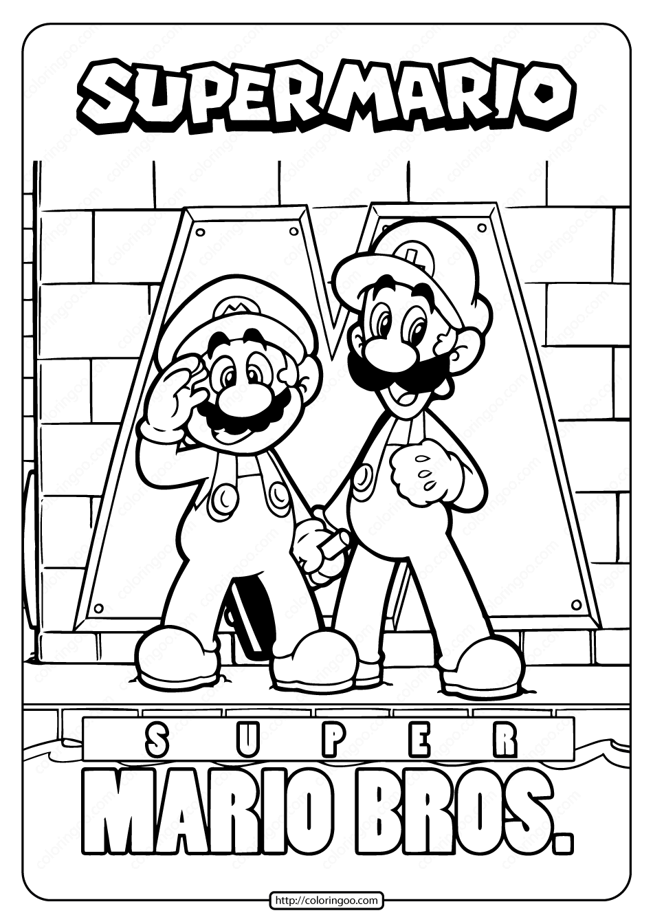 Free printable super mario bros coloring page mario coloring pages super mario coloring pages coloring pages