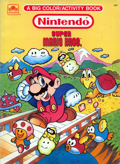 Super mario bros coloring activity book golden books retro reprints