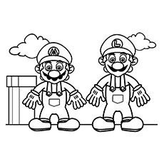 Top free printable super mario coloring pages online