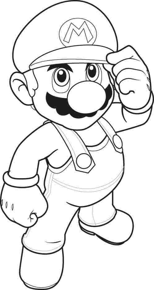 Super mario bros coloring pages