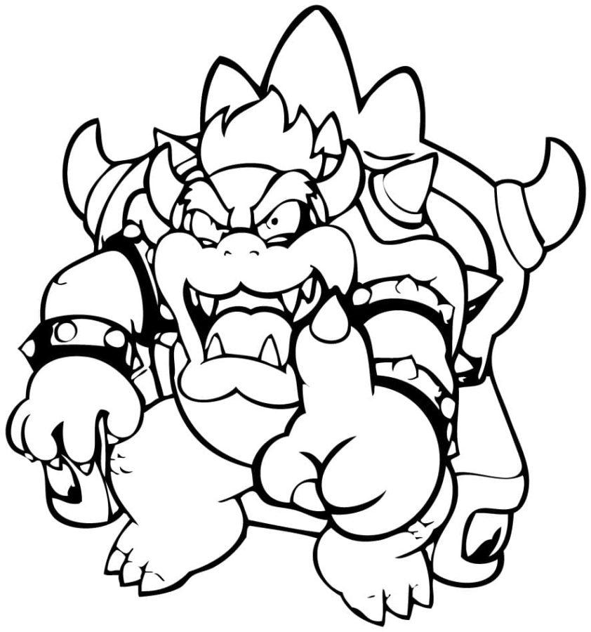 Bowser coloring pages by coloringpageswk on