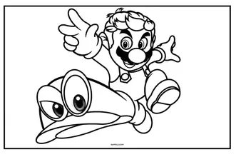 Super mario bros coloring pages free printable pdfs