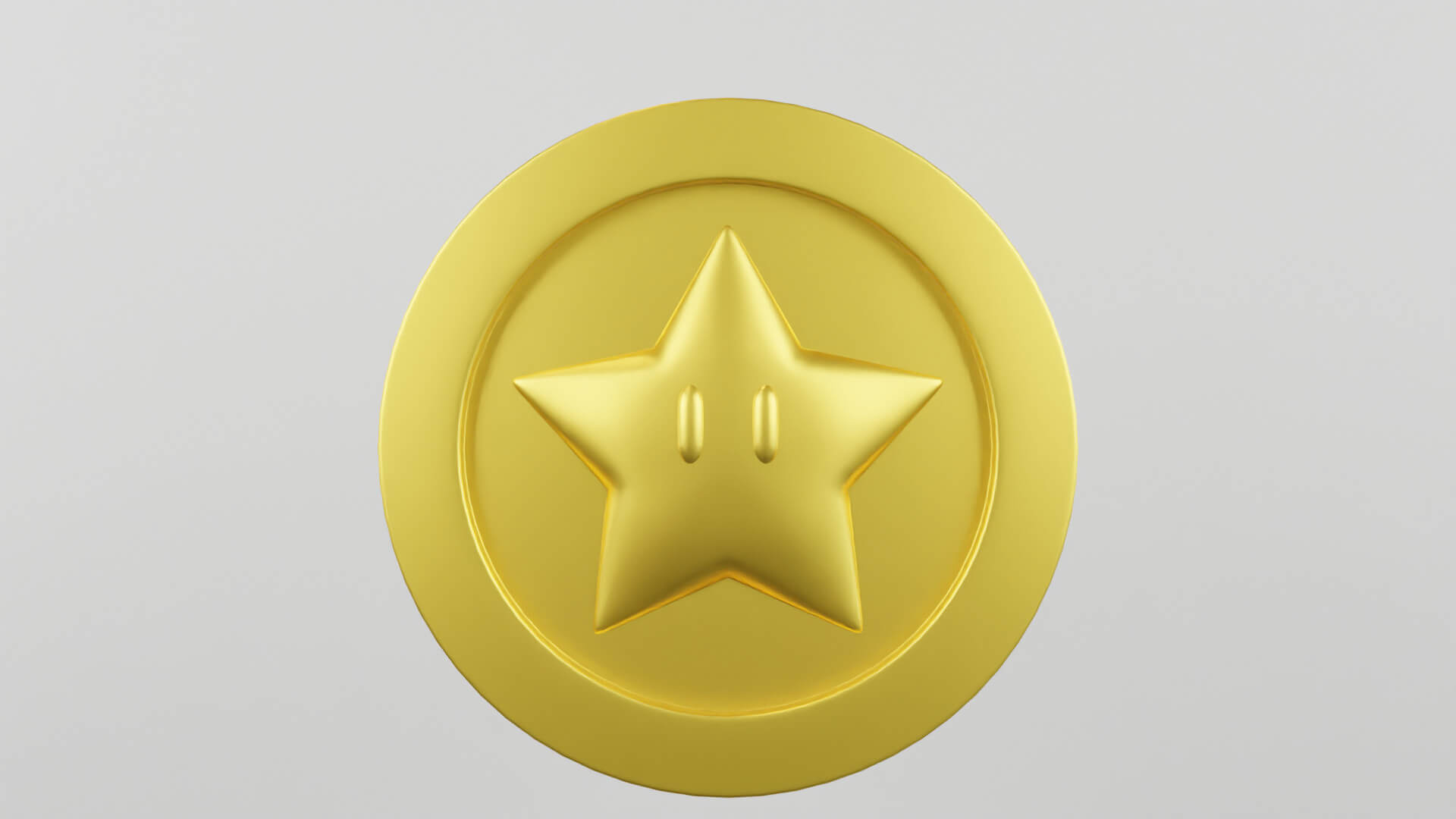 Star coin from super mario games