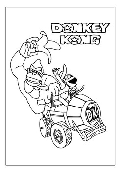 Race to fun with our exclusive printable mario kart coloring pages collection