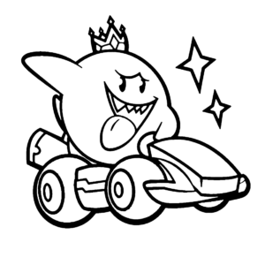 Mario kart coloring pages printable for free download