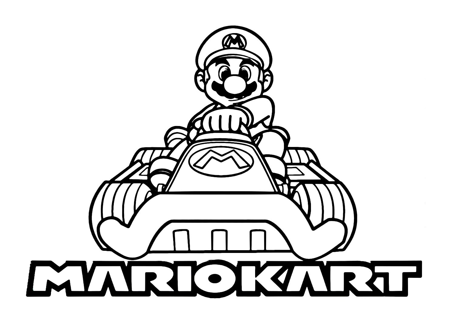 Mario kart coloring pages printable for free download