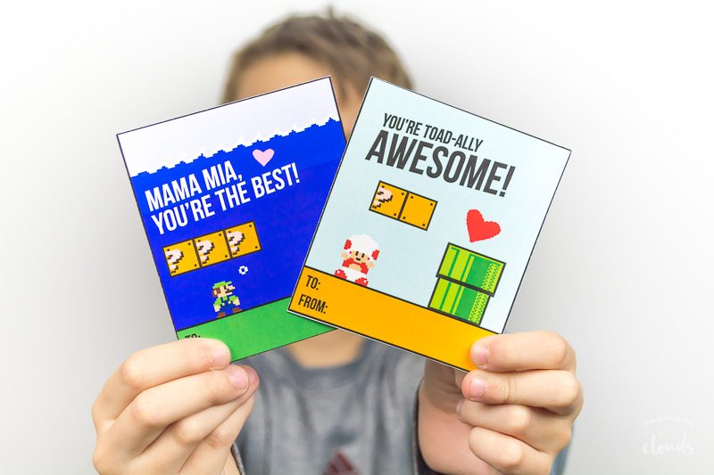 Super mario valentines printables free