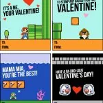 Super mario valentines printables free