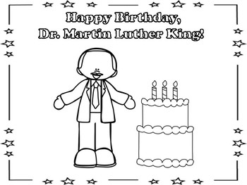 We remember dr martin luther king jr mini book and coloring page