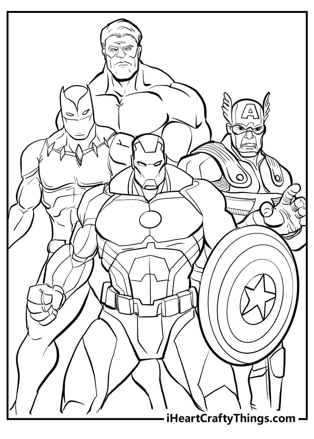 Avengers coloring pages free printables