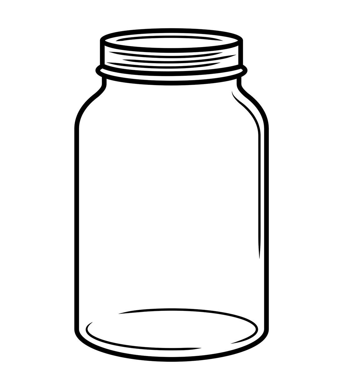 Mason jar template free printable