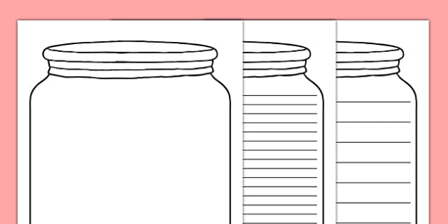Dream jar template