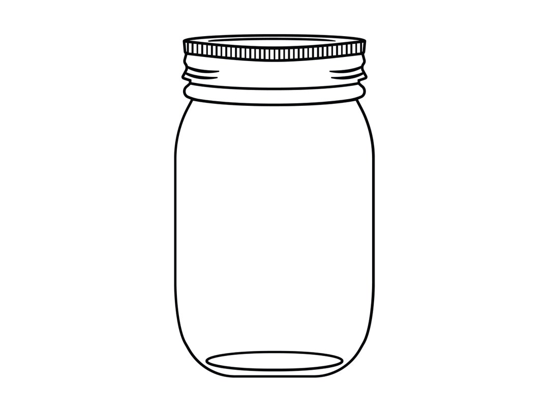 Mason jar svg mason jar cut file mason jar cricut cut file mason jar silhouette cut file mason jar clip art jelly svg