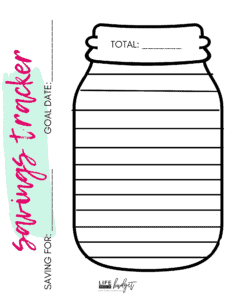 Free printable savings tracker coloring pages