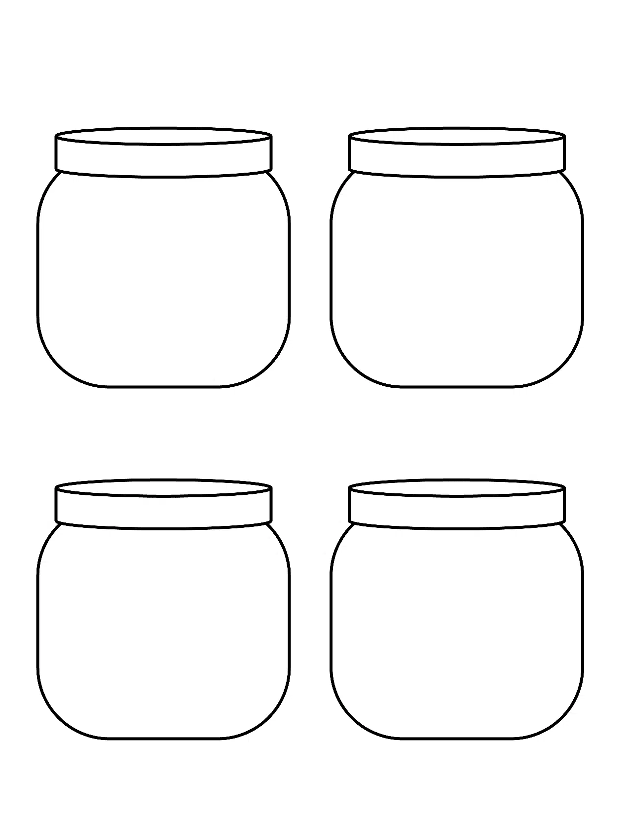 Four jars template