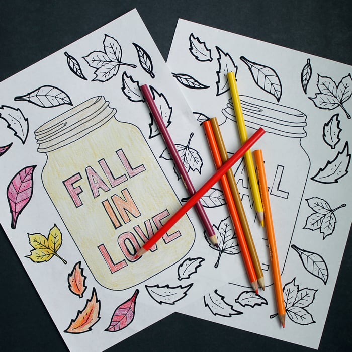 Mason jar coloring page