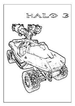 Create your own masterpieces with our printable halo coloring pages for kids