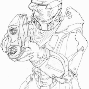 Halo coloring pages printable for free download