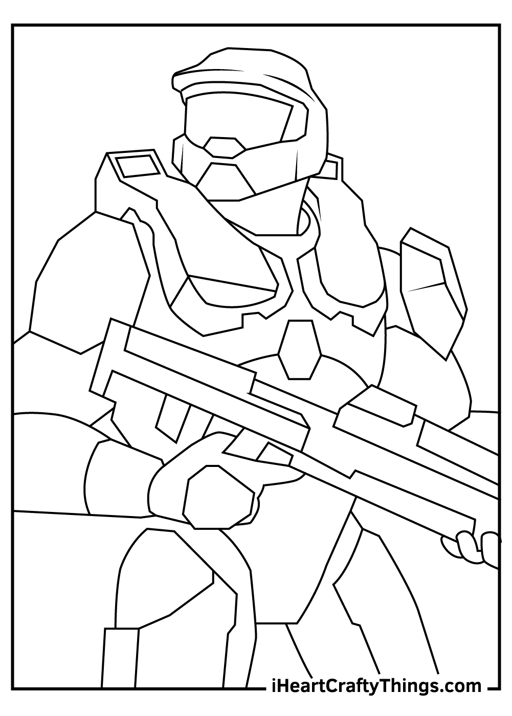 Halo coloring pages free printables