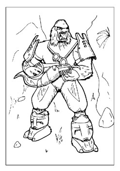 Gaming artistry halo master chief printable coloring pages for fans pages