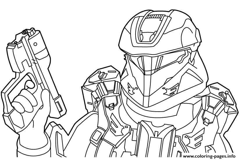 Free halo coloring page printable