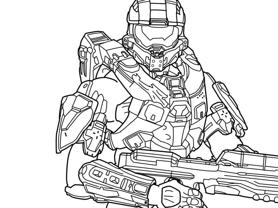 Halo coloring pages