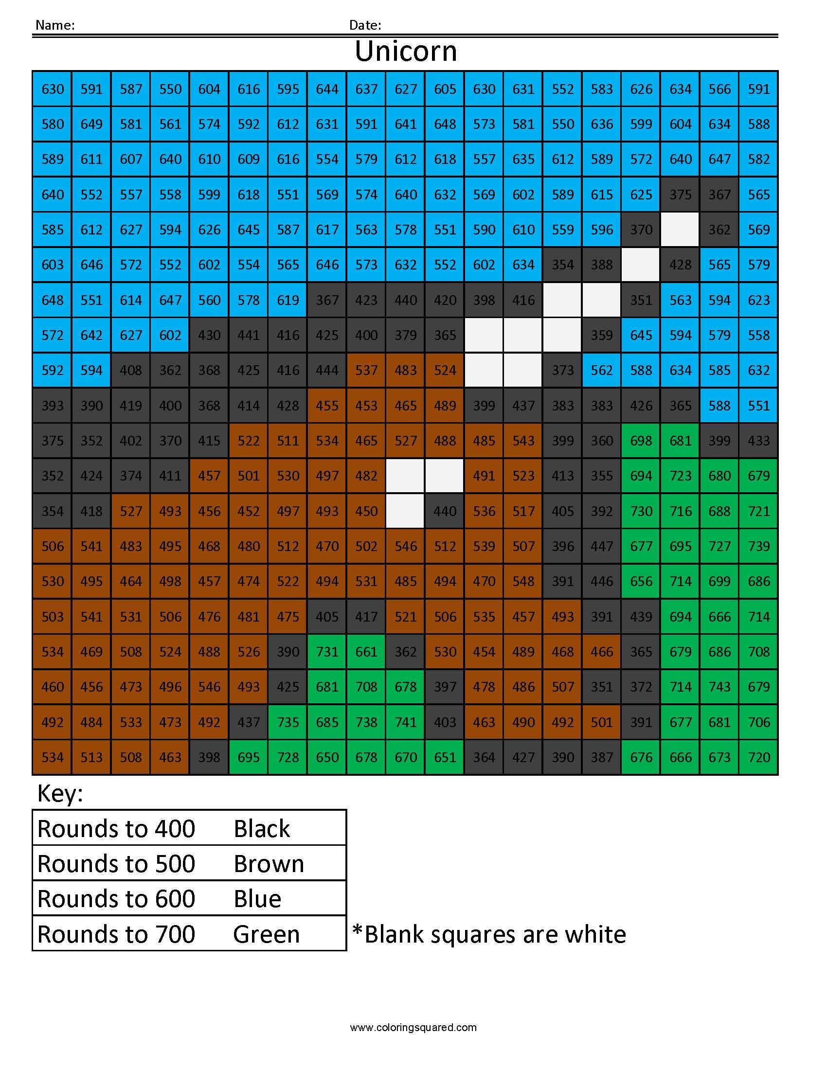 Math coloring