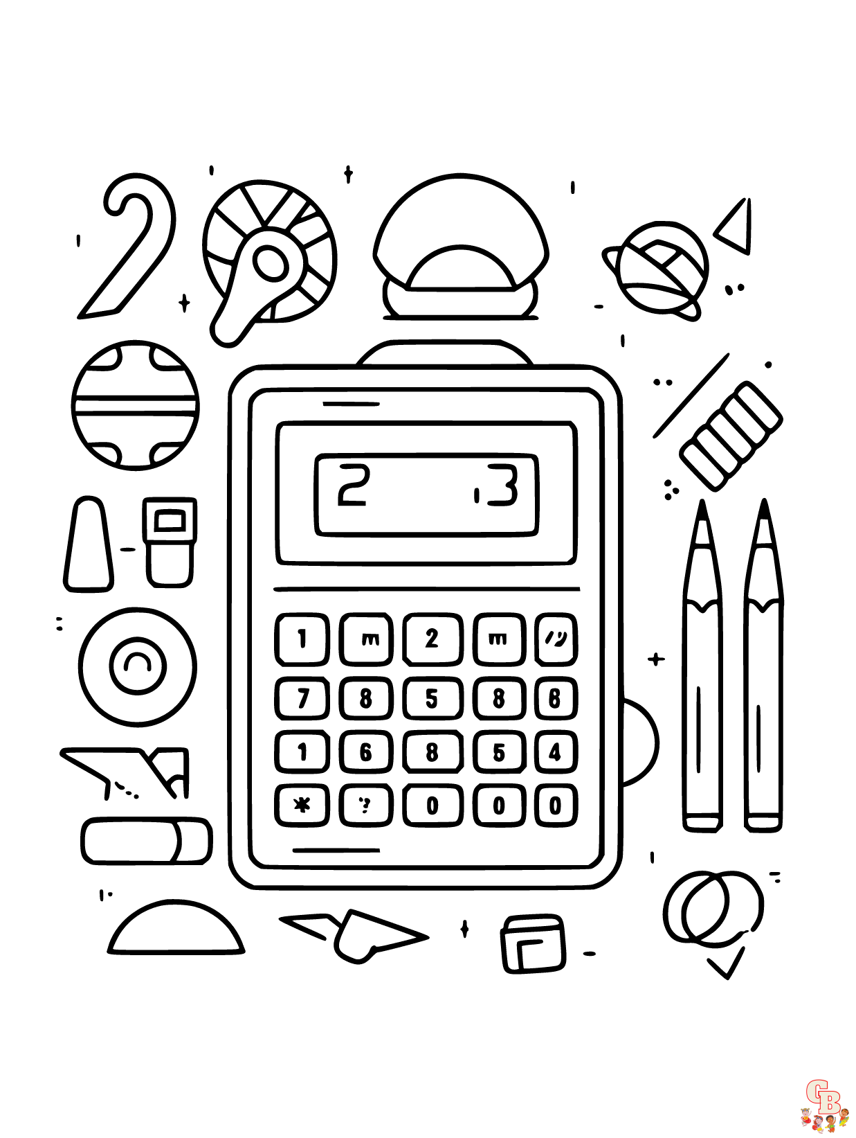 Math coloring pages