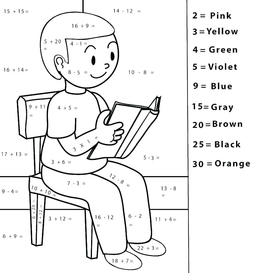 Math coloring pages