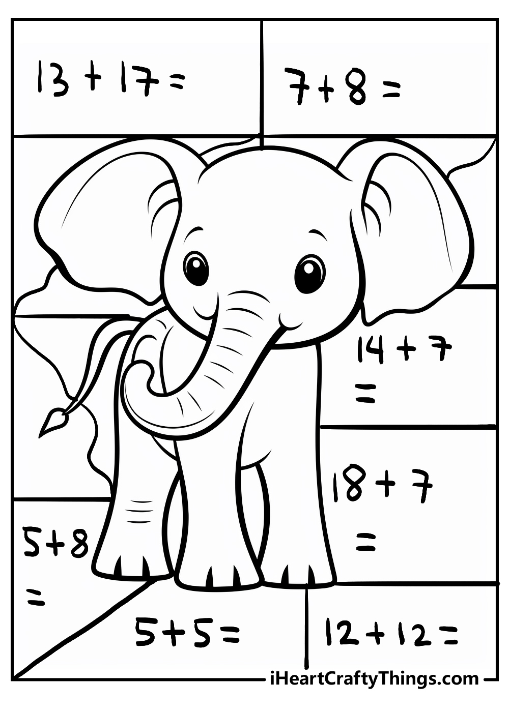 Printable math coloring pages updated