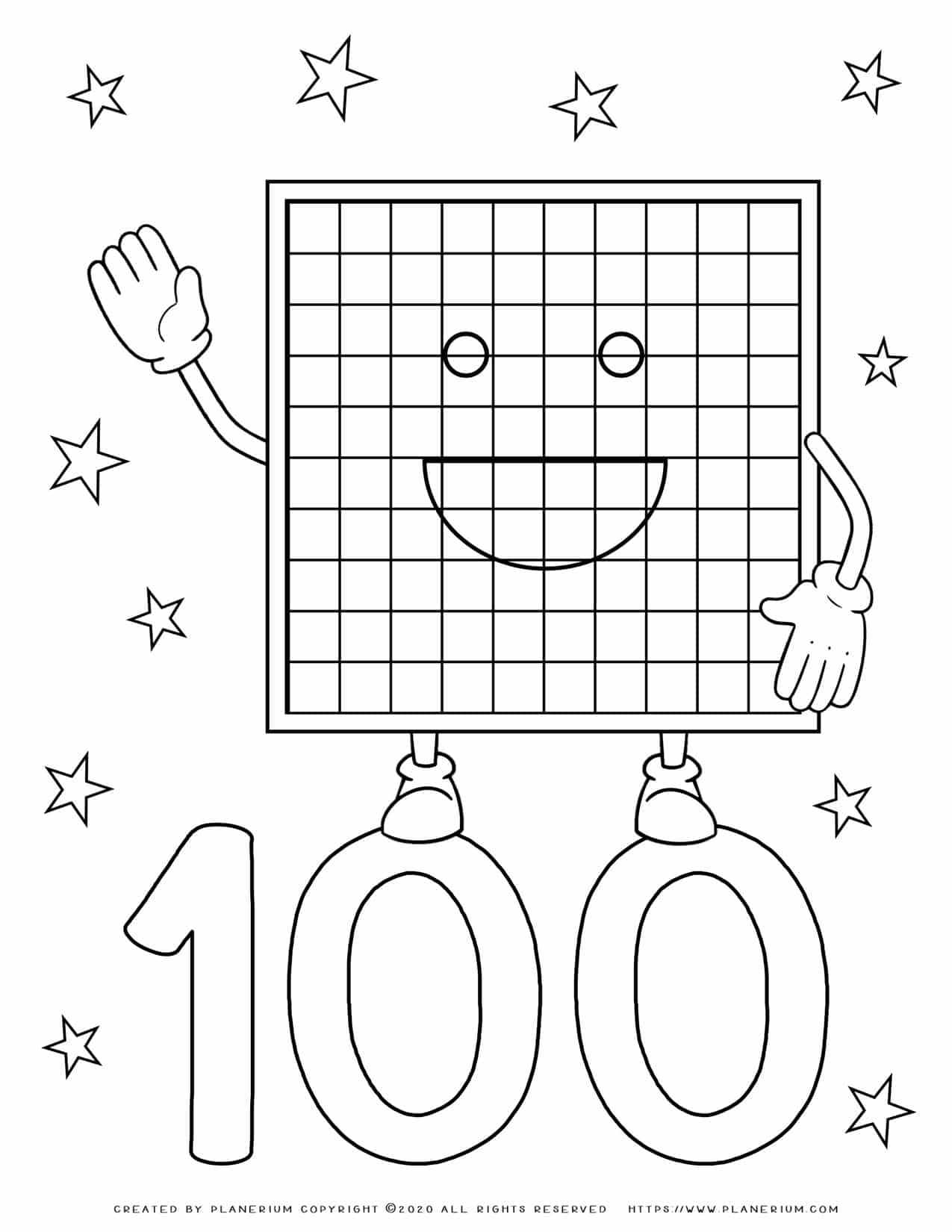 Number coloring pages