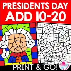 Presidents day math coloring pages