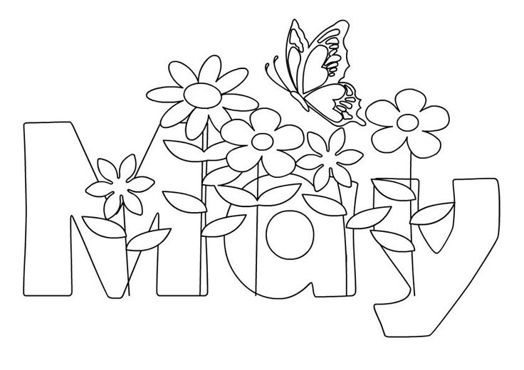 May coloring pages